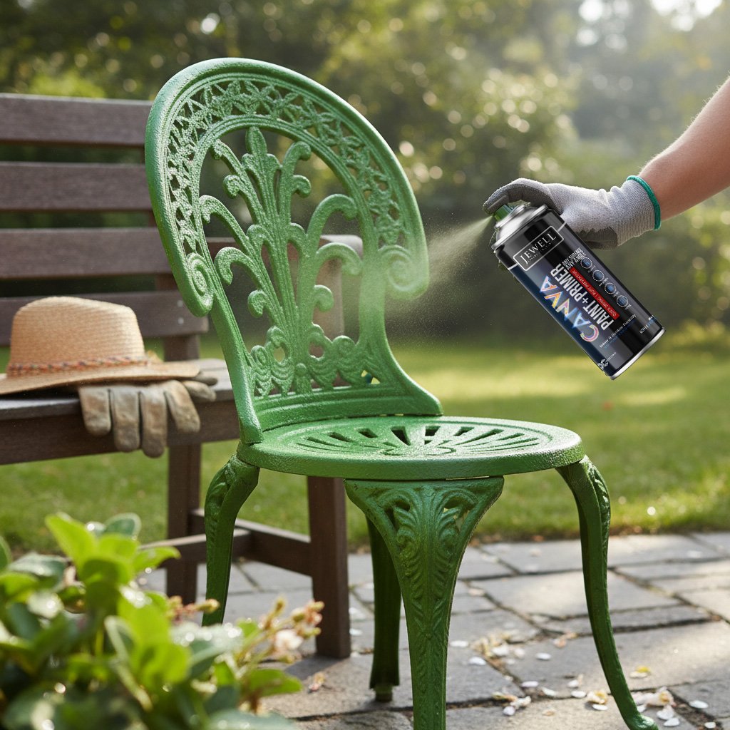 Jewell Canva Spray Paint & Primer in Solid Fresh Green(13) - 400ml - Image 2